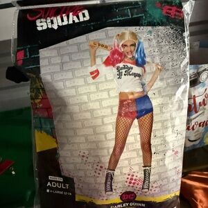DC Harley Quinn Red and Blue Costume Set
